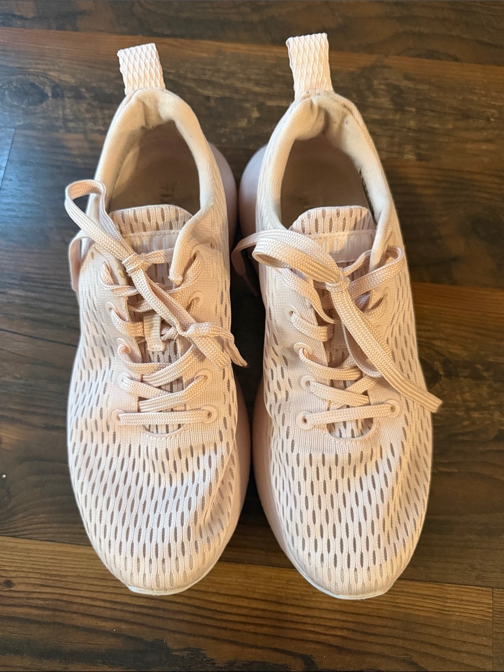 NOBULL Light Pink Knit Lace-Up Women's Athletic Sneakers